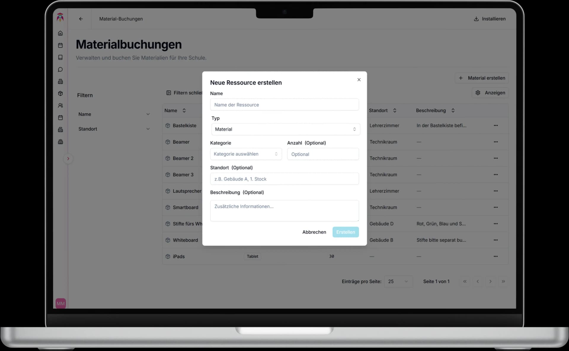 Digitale Materialbuchung Prozess mit schoolboost - 3 einfache Schritte zur Buchung von Unterrichtsmaterial in Grundschulen