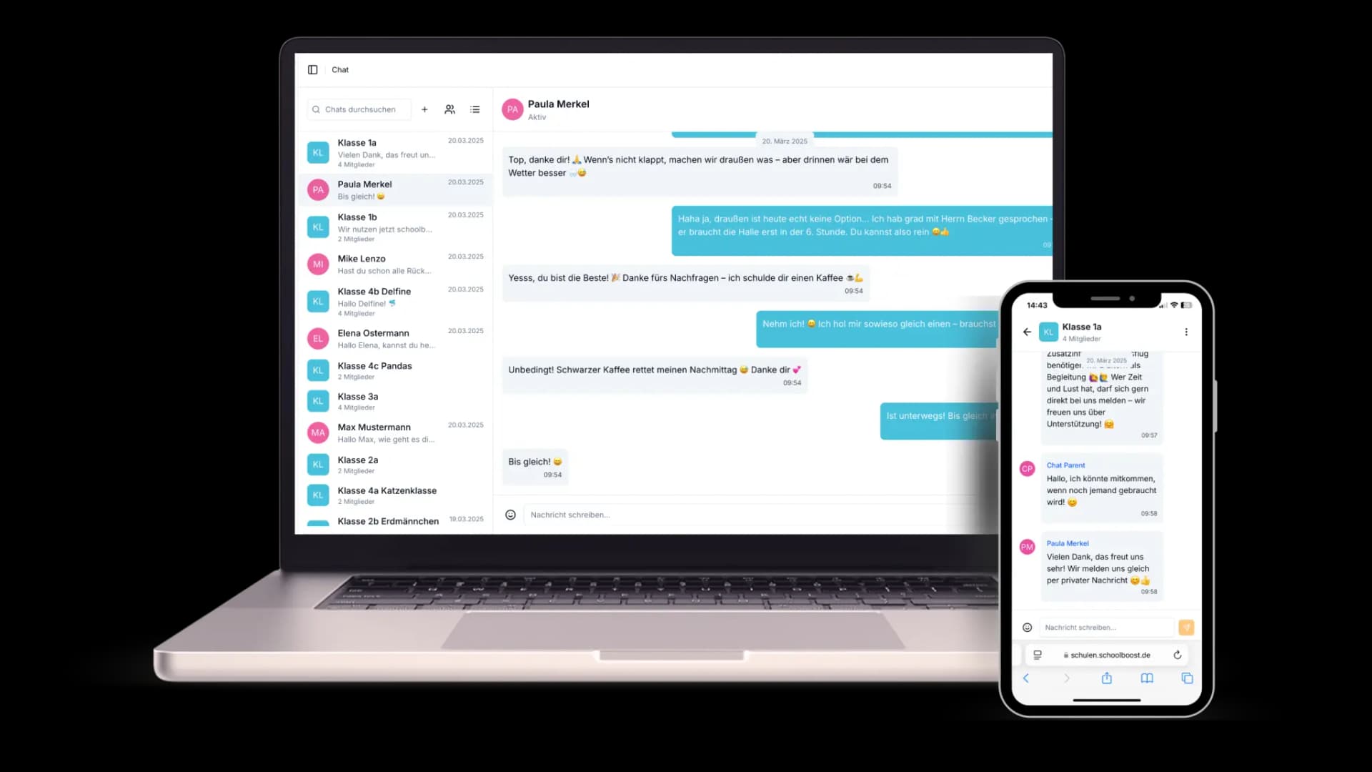 Benefits of digital school communication showing improved organization and efficiency