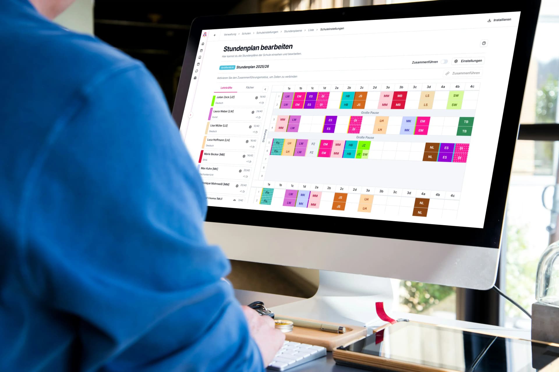 Digitaler Stundenplan erstellen mit schoolboost - Automatische Planung für Grundschulen in 5 Schritten